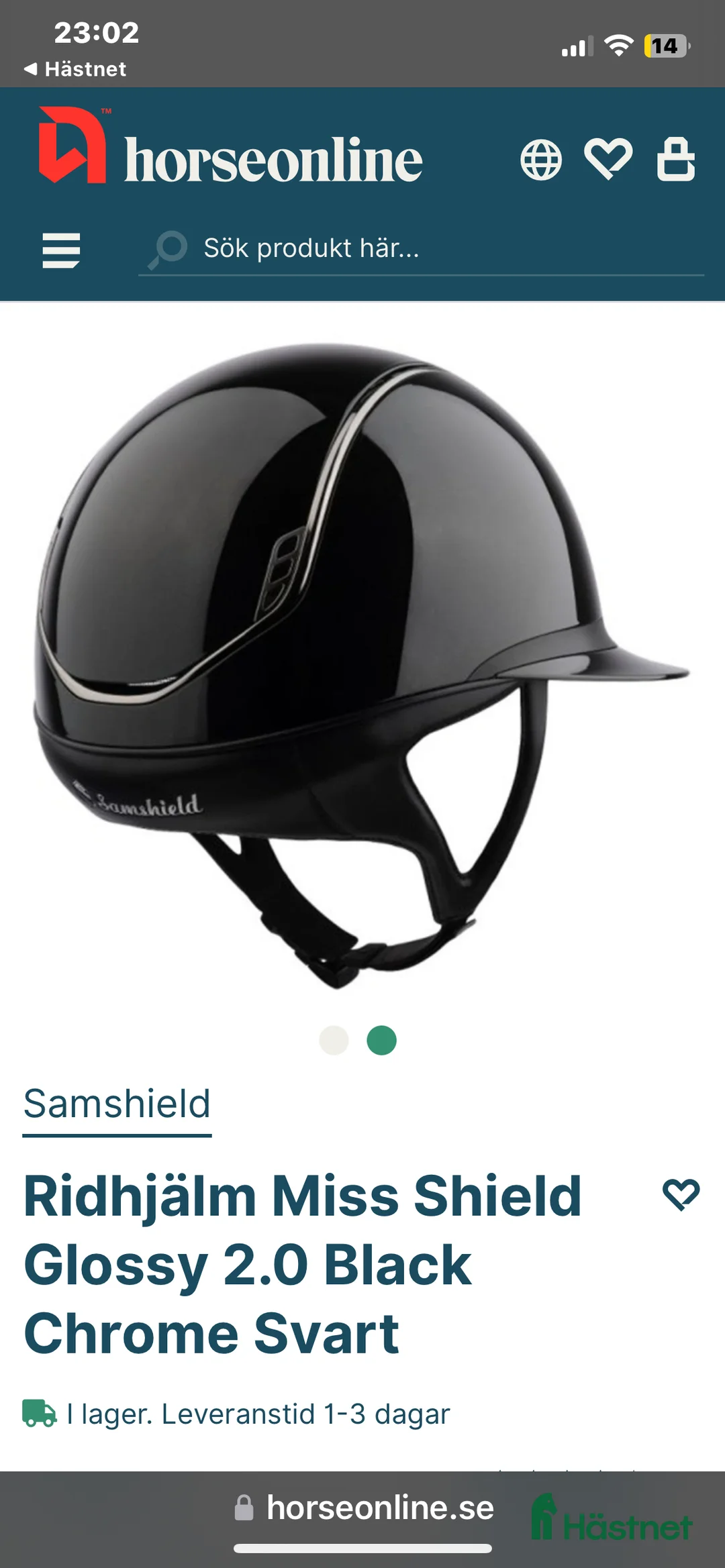 Hjälmar ryttarutrustning till salu: Samshield hjälm strl s i Sandviken - Annons 2