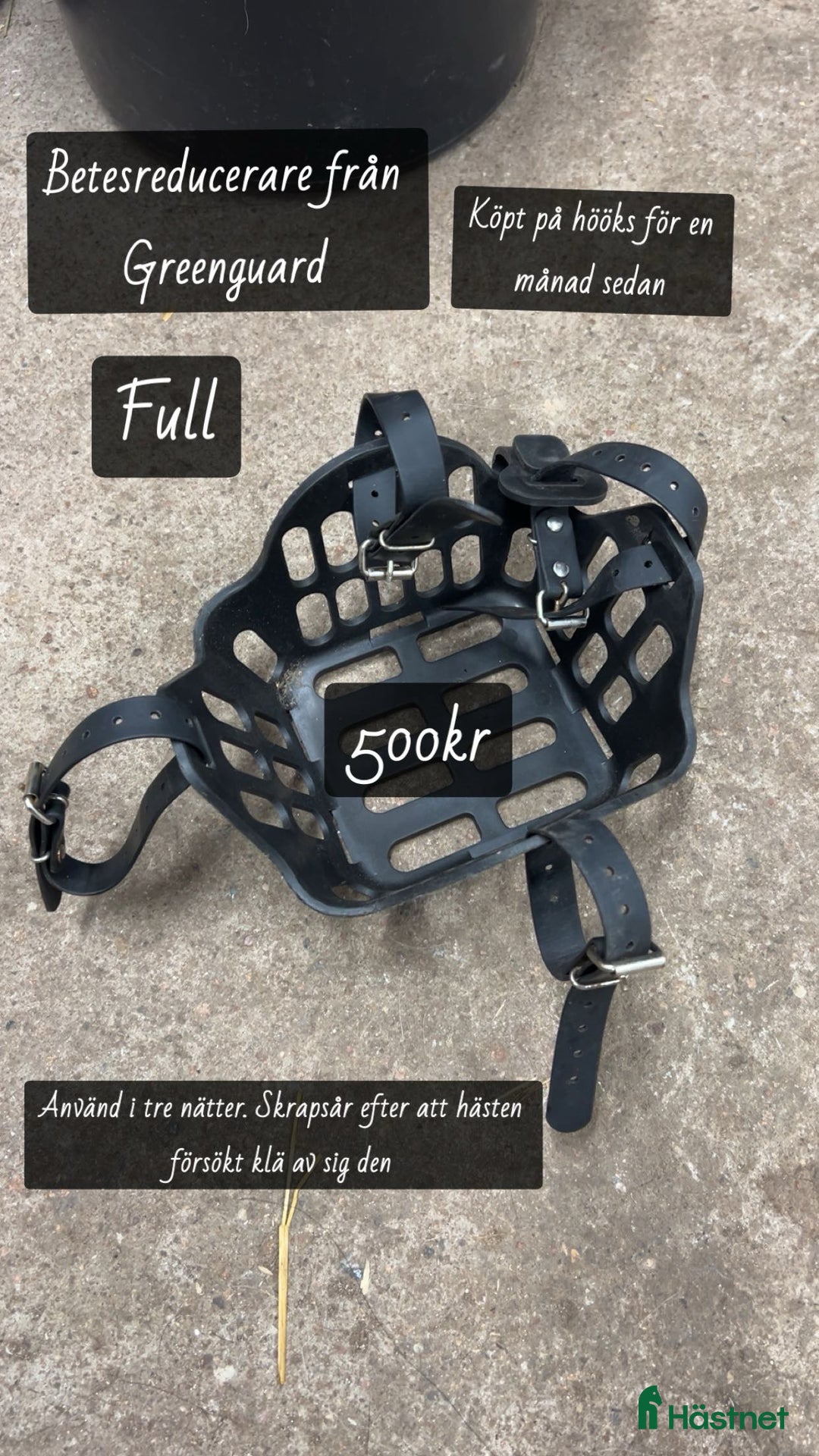 Övrig Hästutrustning hästutrustning till salu: Betesreducerare FULL i Sturefors - Annons 1