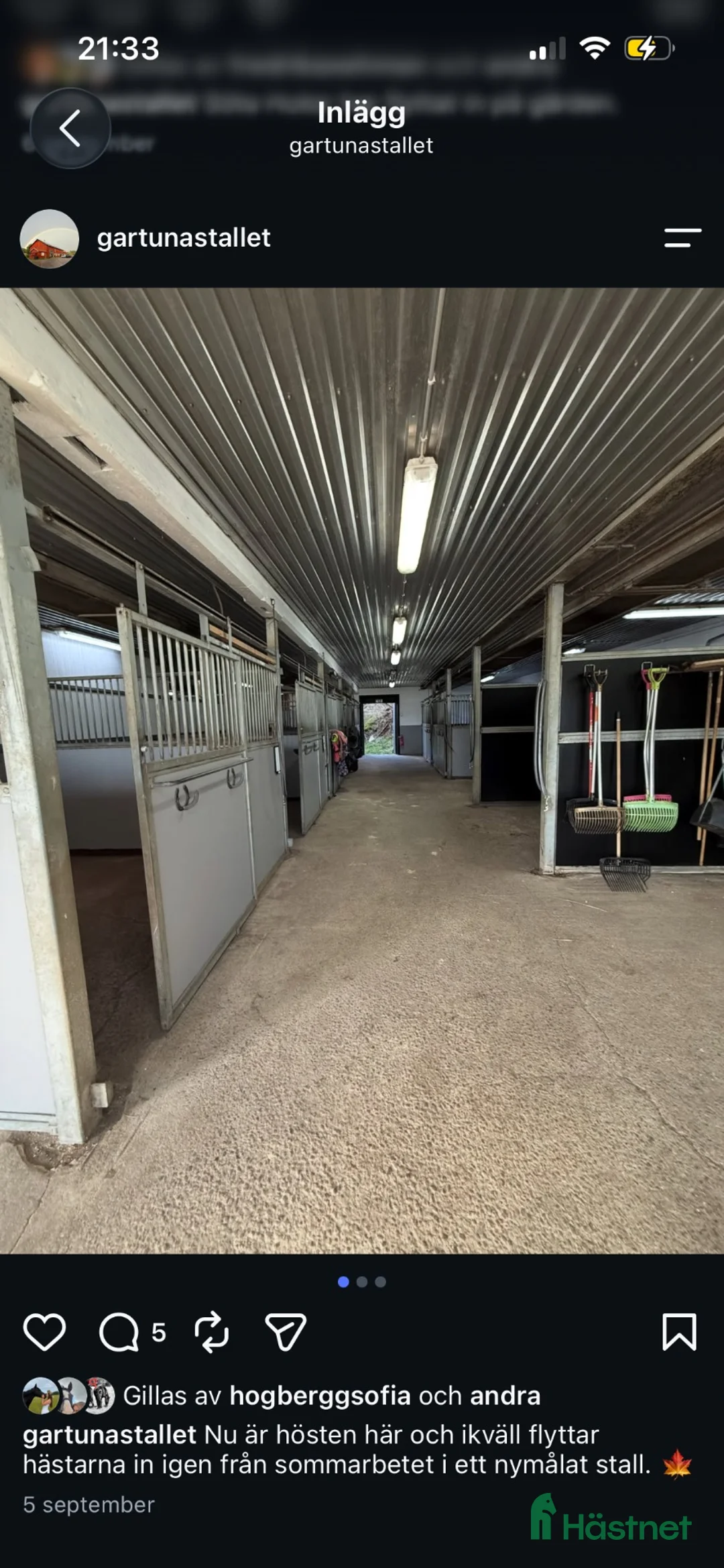  stallplats finnes: Stallplats finns utanför Södertälje i Södertälje - Annons 4