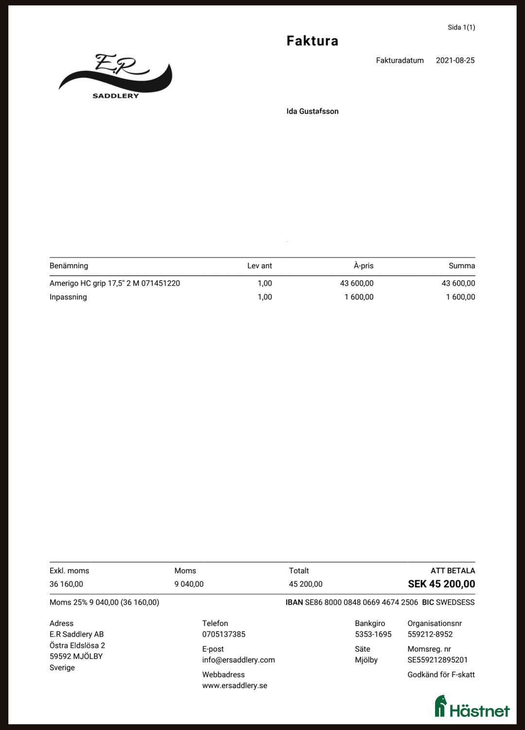 Sadlar hästutrustning till salu: Jätte fin Amerigo HC grip 17,5" i Uddevalla - Annons 5