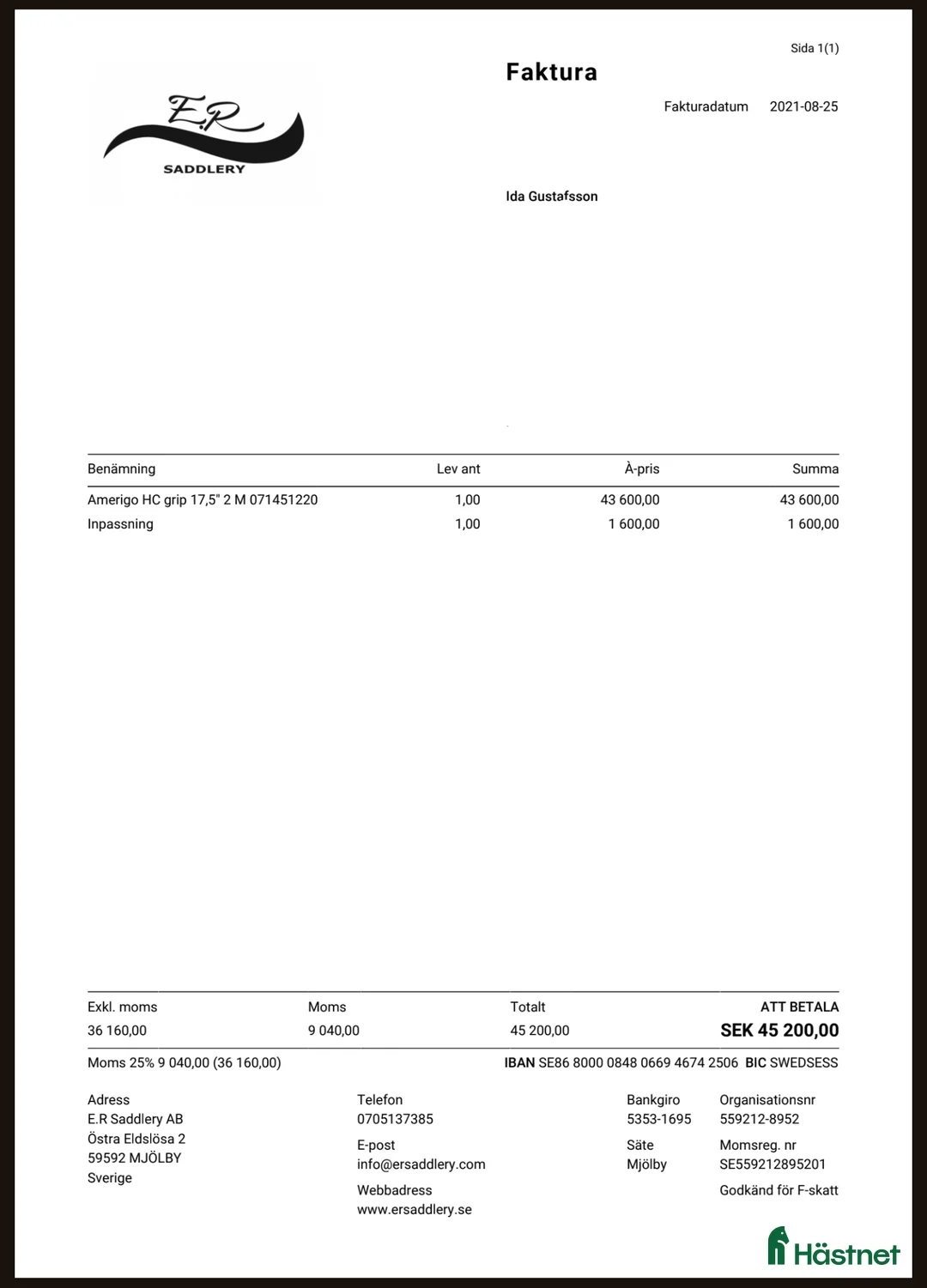 Sadlar hästutrustning till salu: Jätte fin Amerigo HC grip 17,5" i Uddevalla - Annons 5