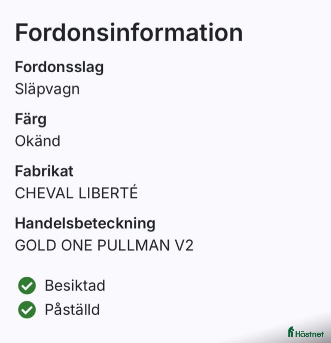 Hästtransporter  fordon & transport till salu: Cheval Liberte’ Gold one Pullman i Halmstad - Bild 5
