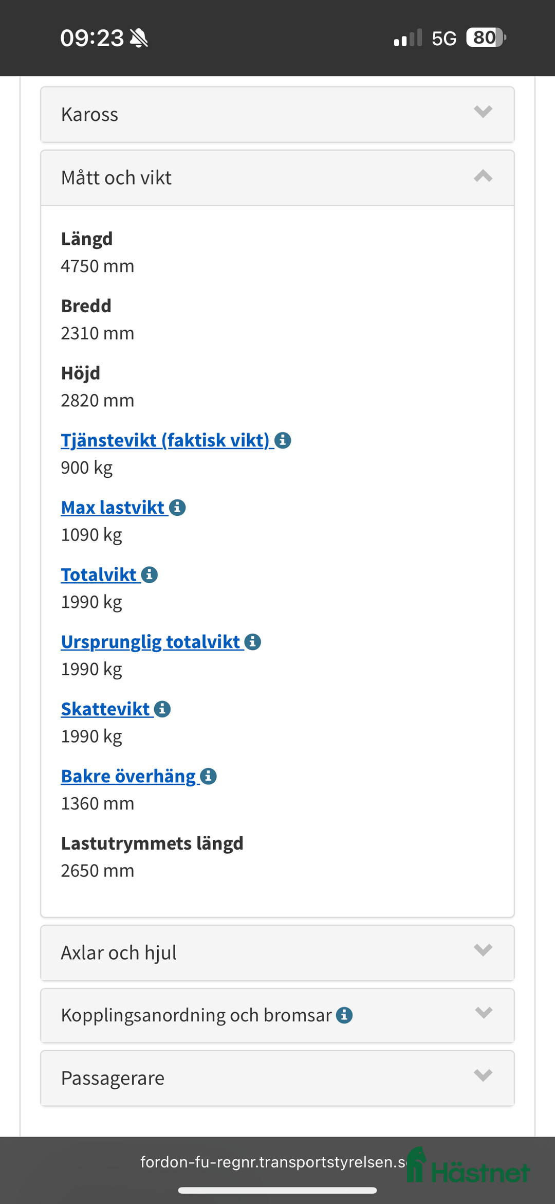 Hästtransporter  fordon & transport till salu: Ljust rymligt hästtransport i Matfors - Annons 5