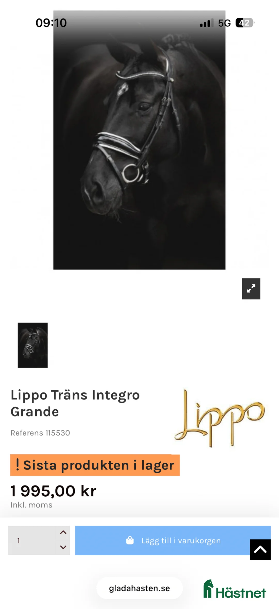 Träns hästutrustning till salu: Snyggt dressyrträns - Annons 2