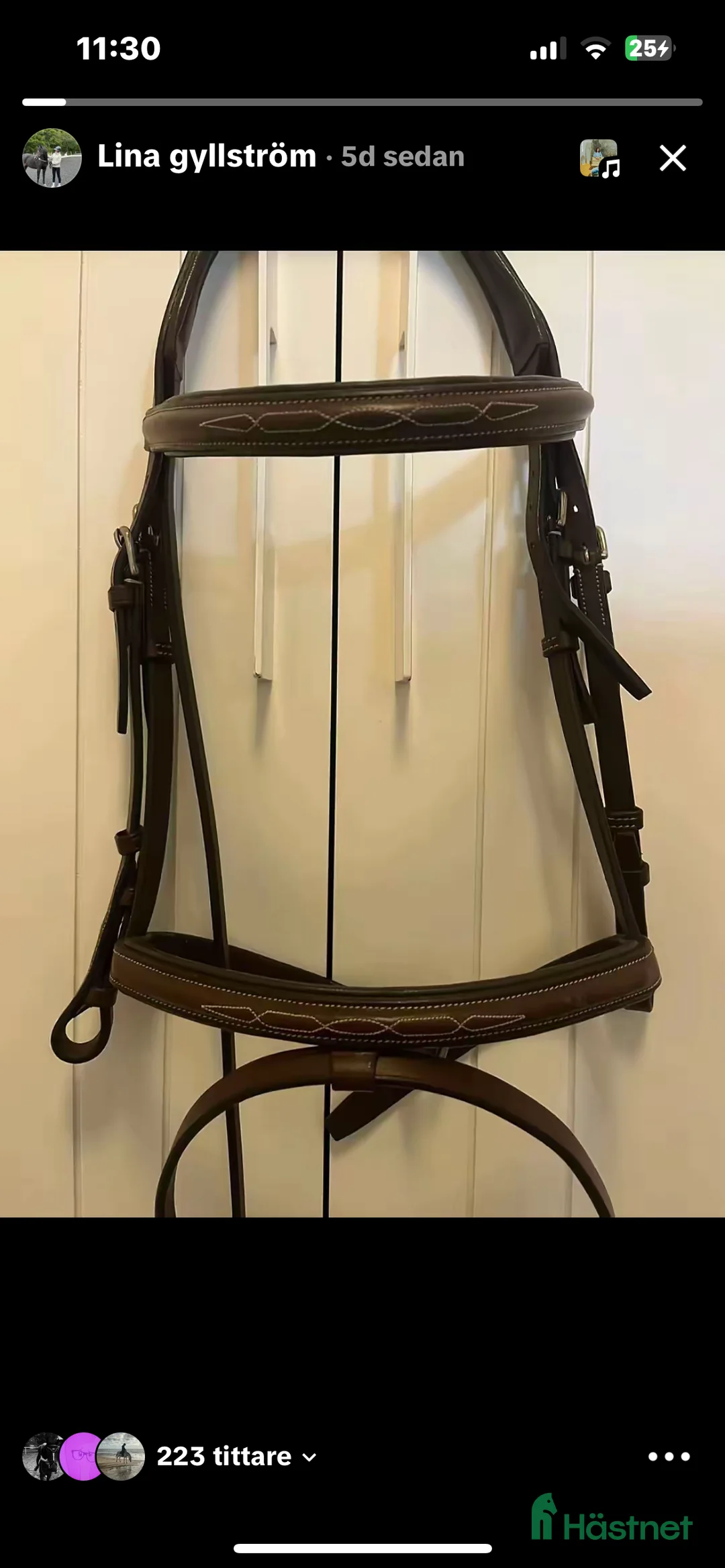 Träns hästutrustning till salu: brunt lippo träns nytt i Spånga - Annons 2