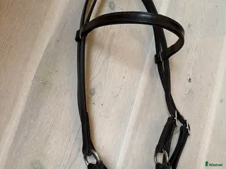 Träns hästutrustning Sidepull brunt m flätad nosrem i Kalvsvik - Annons 7