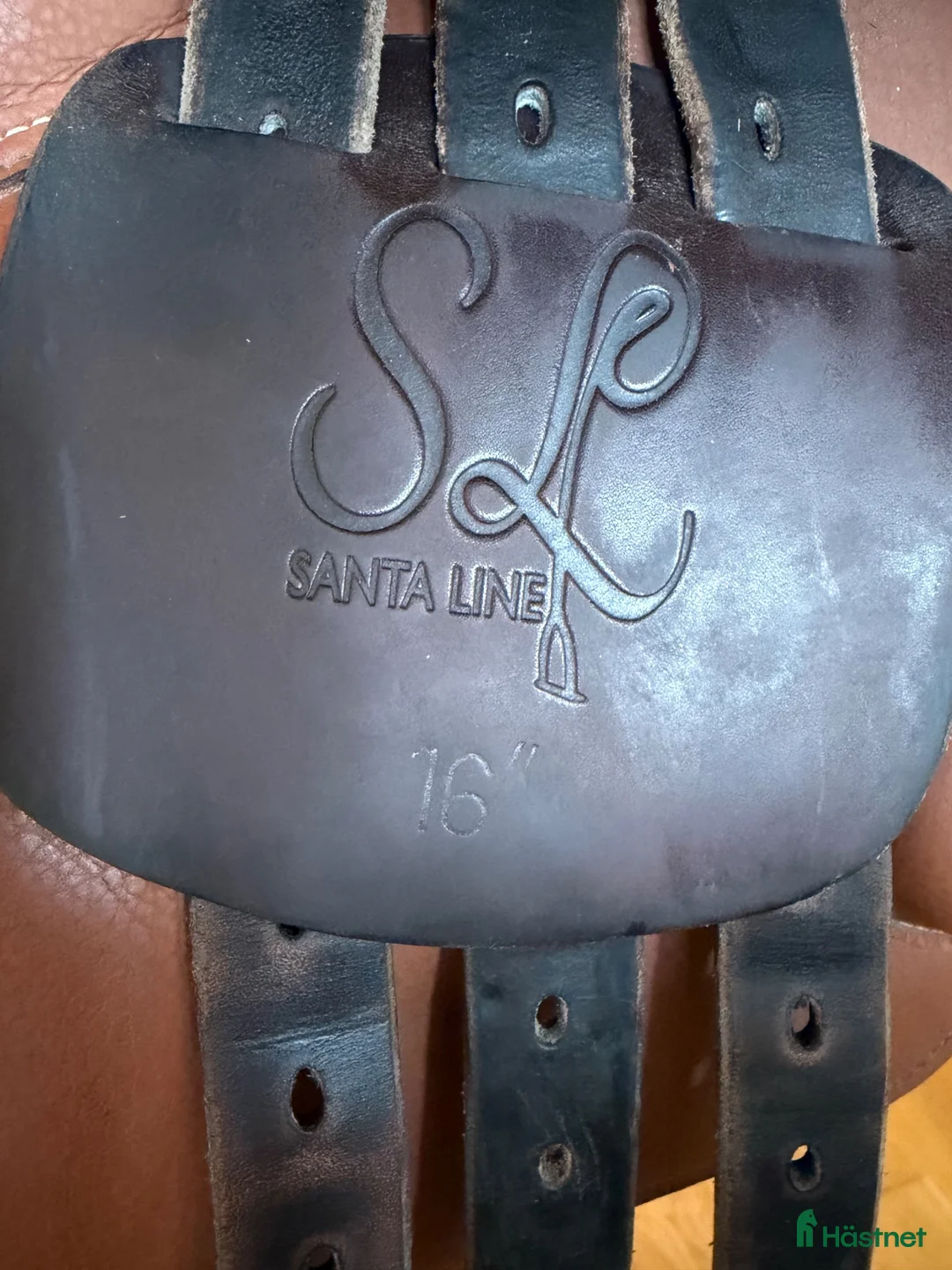 Sadlar hästutrustning till salu: Brun Santa Line ponnysadel, 16” - Annons 4