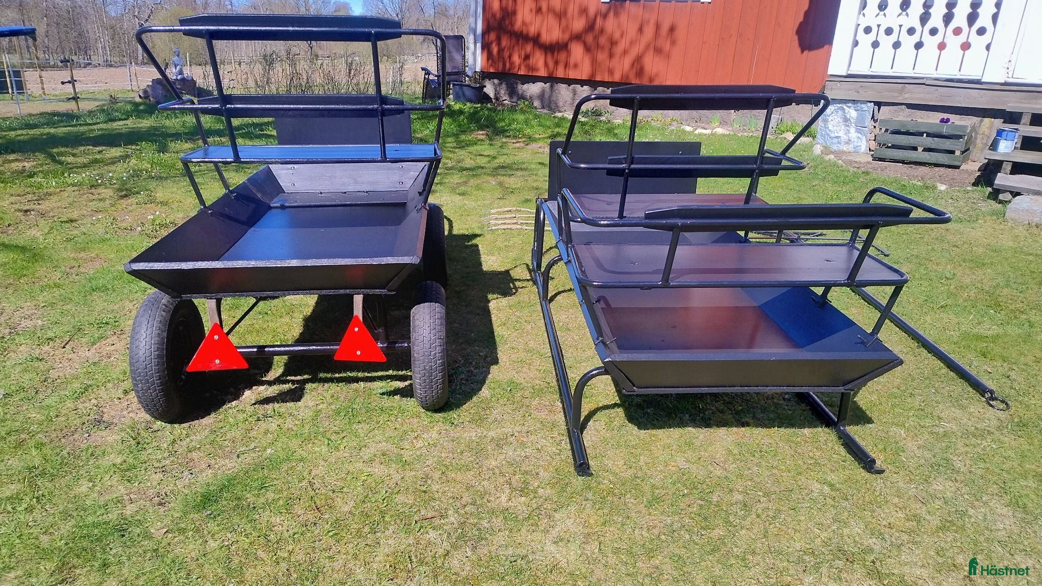 Körvagnar körning till salu: Flakvagn och släde  - Annons 2