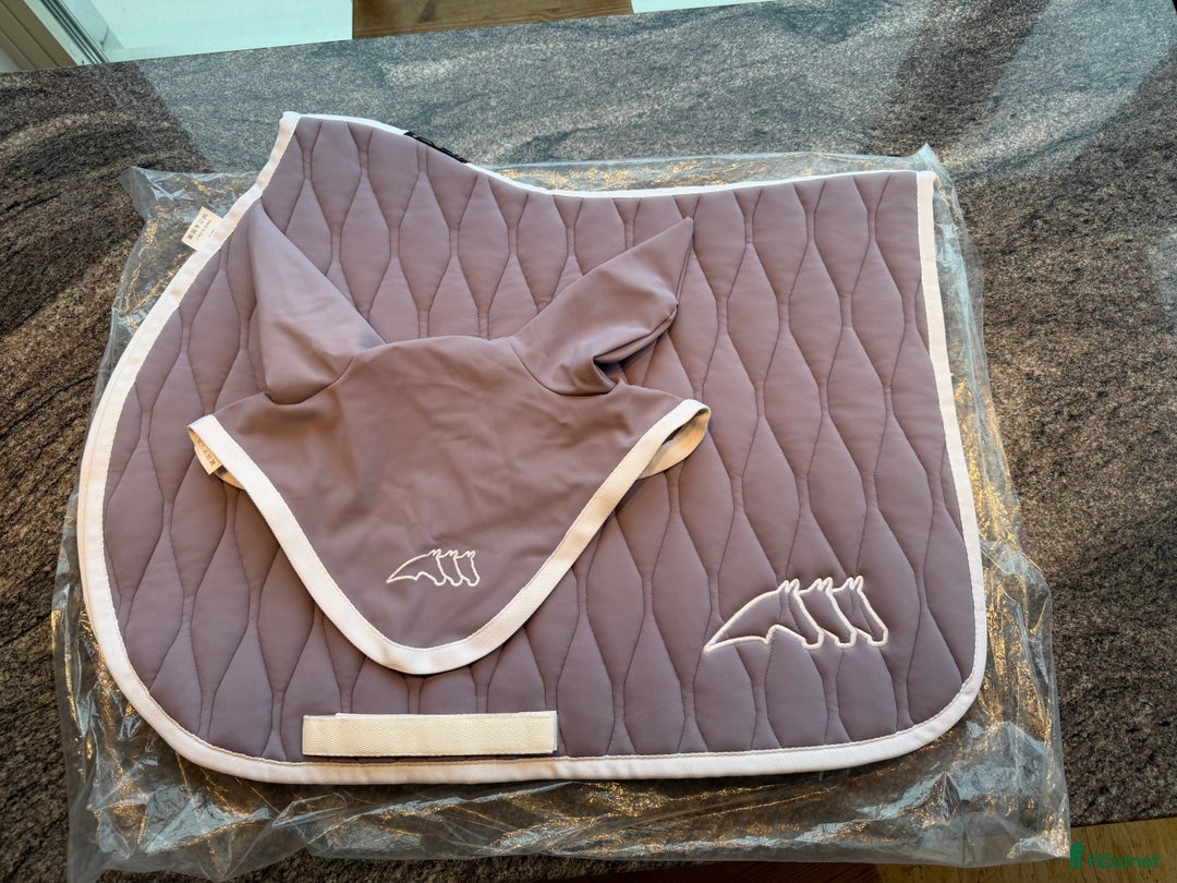 Schabrak & Vojlockar hästutrustning till salu: Equiline schabrak och luva Codie Lavendel  i Stockholm - Annons 1