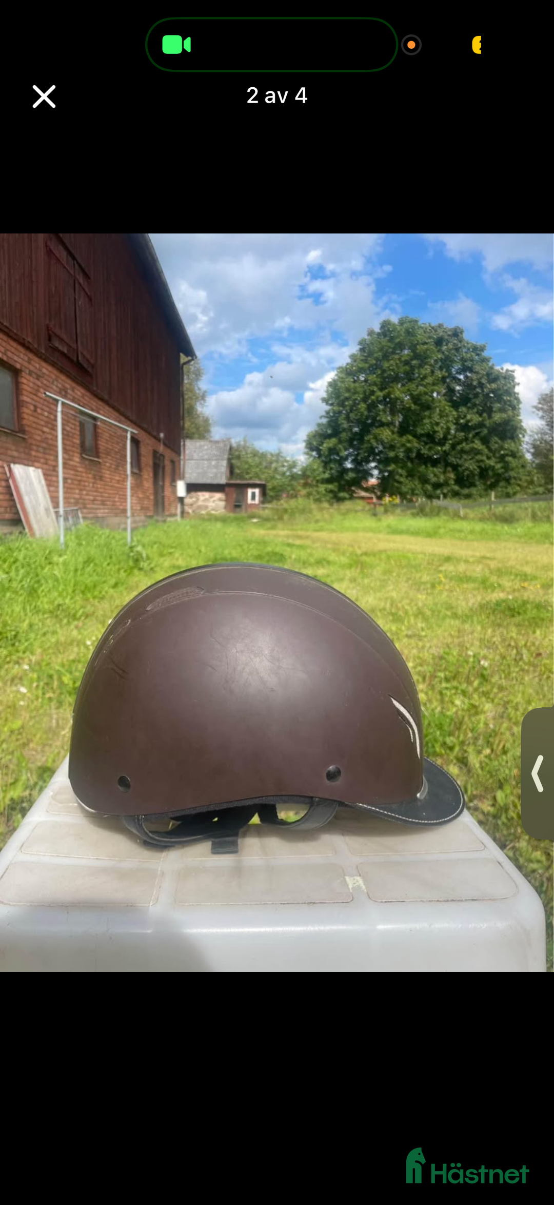 Hjälmar ryttarutrustning till salu: Brun ridhjälm säljes  i Tävelsås - Annons 2