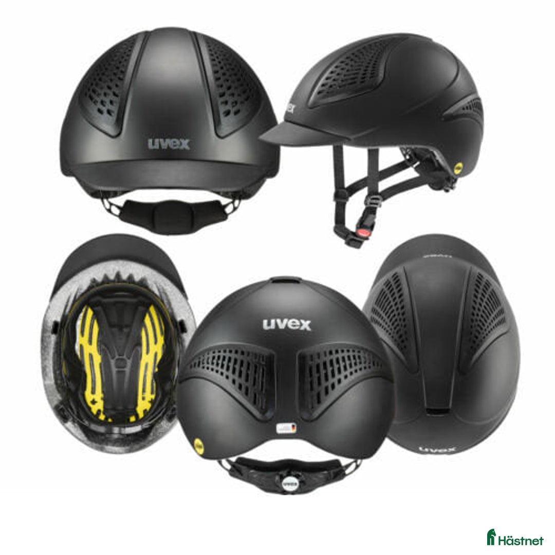 Hjälmar ryttarutrustning till salu: NY - Uvex Exxential MIPS hjälm FYND i Tumba - Annons 1