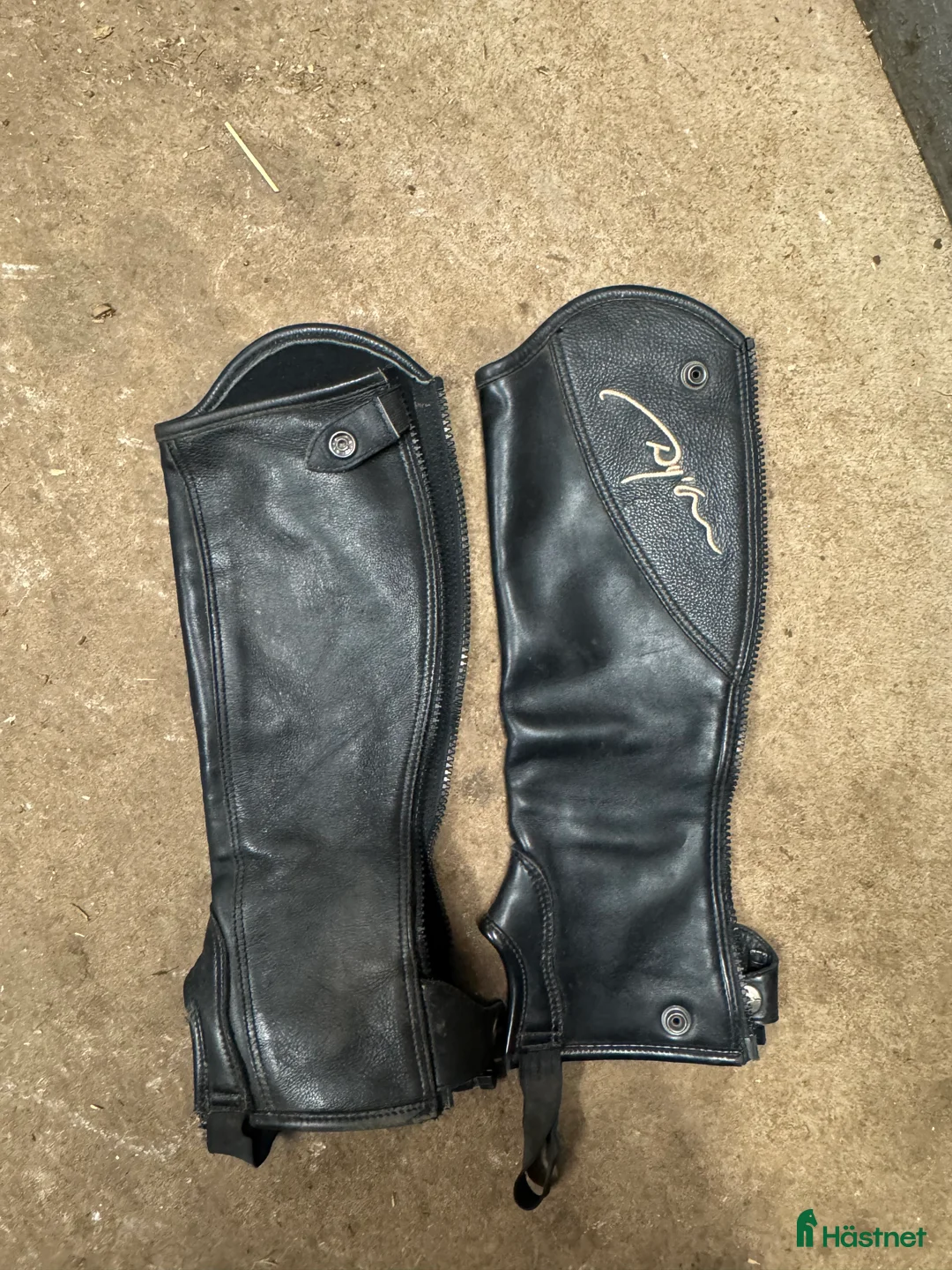 Ridstövlar ryttarutrustning till salu: Svarta shortchaps från dyón  i Skövde - Annons 1
