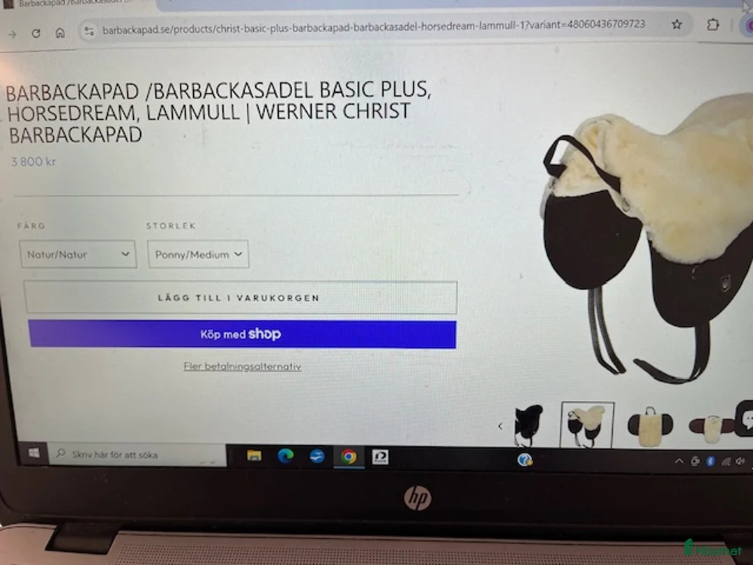 Övrig Hästutrustning hästutrustning till salu: Barbackasadel/Pad - Annons 7