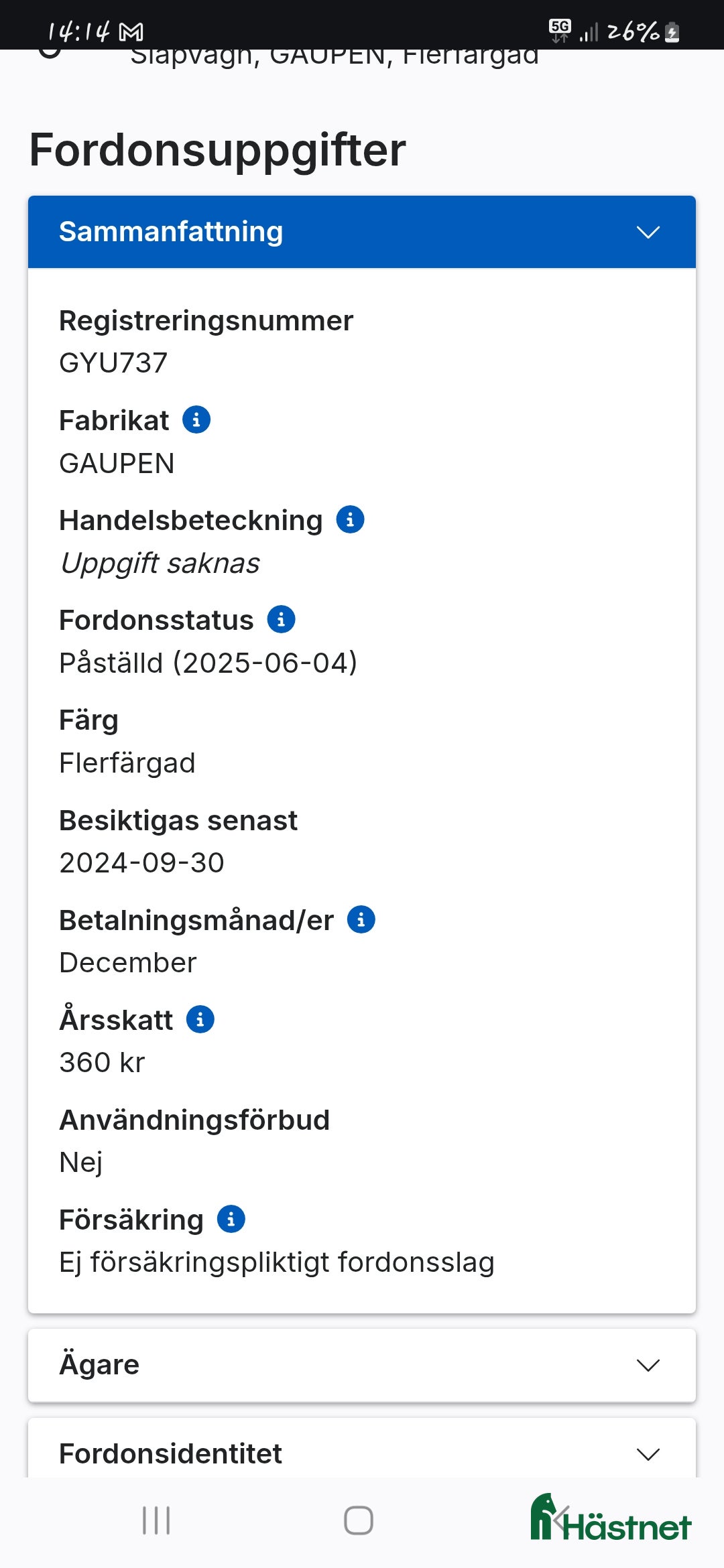 Hästtransporter  fordon & transport till salu: Värmlandsvagnen Gaupen -10 - Annons 7