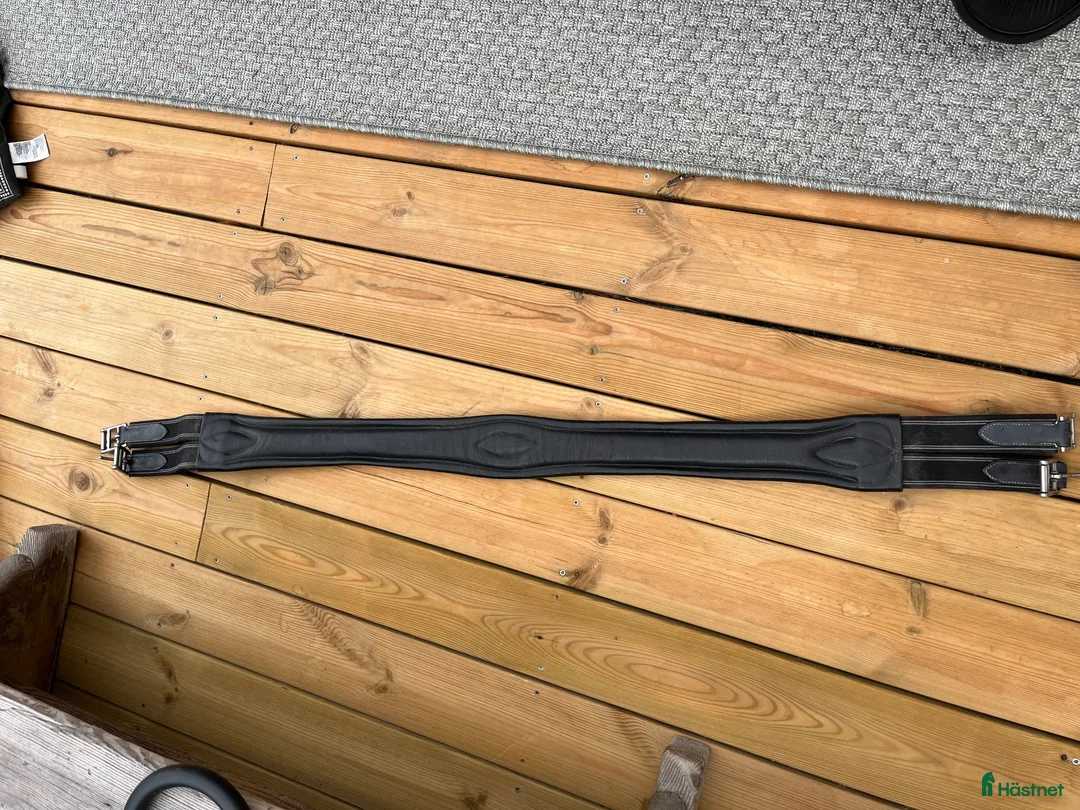 Sadeltillbehör hästutrustning till salu: Svart sadelgjord 130cm  - Annons 2