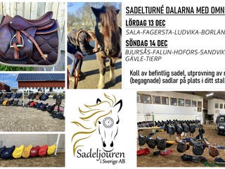 Sadlar hästutrustning till salu: Sadelturné Dalarna helgen 13-14 december i Falun - Annons 2