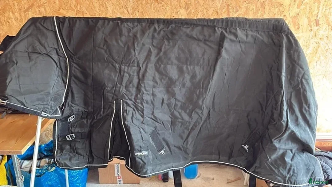 Täcken hästutrustning till salu: 🐎 Täcke 155 med hals – nyskick! - Annons 1