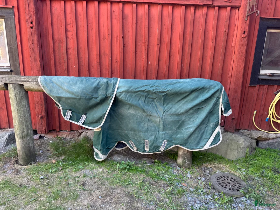 Täcken hästutrustning till salu: Rambo regntäcke stl 140 - Annons 2