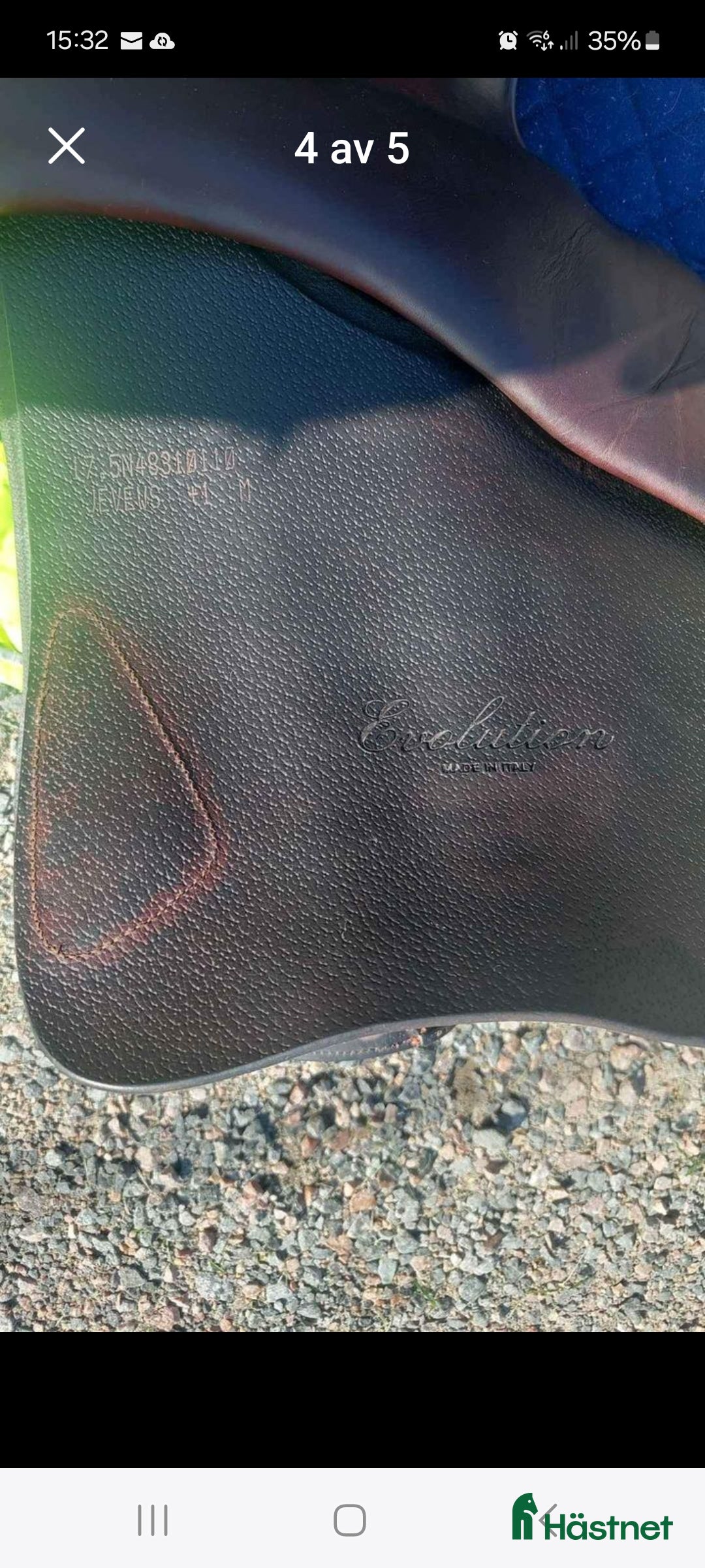 Sadlar hästutrustning till salu: Kastanjefärgad euqipe hopp i Våxtorp - Annons 2