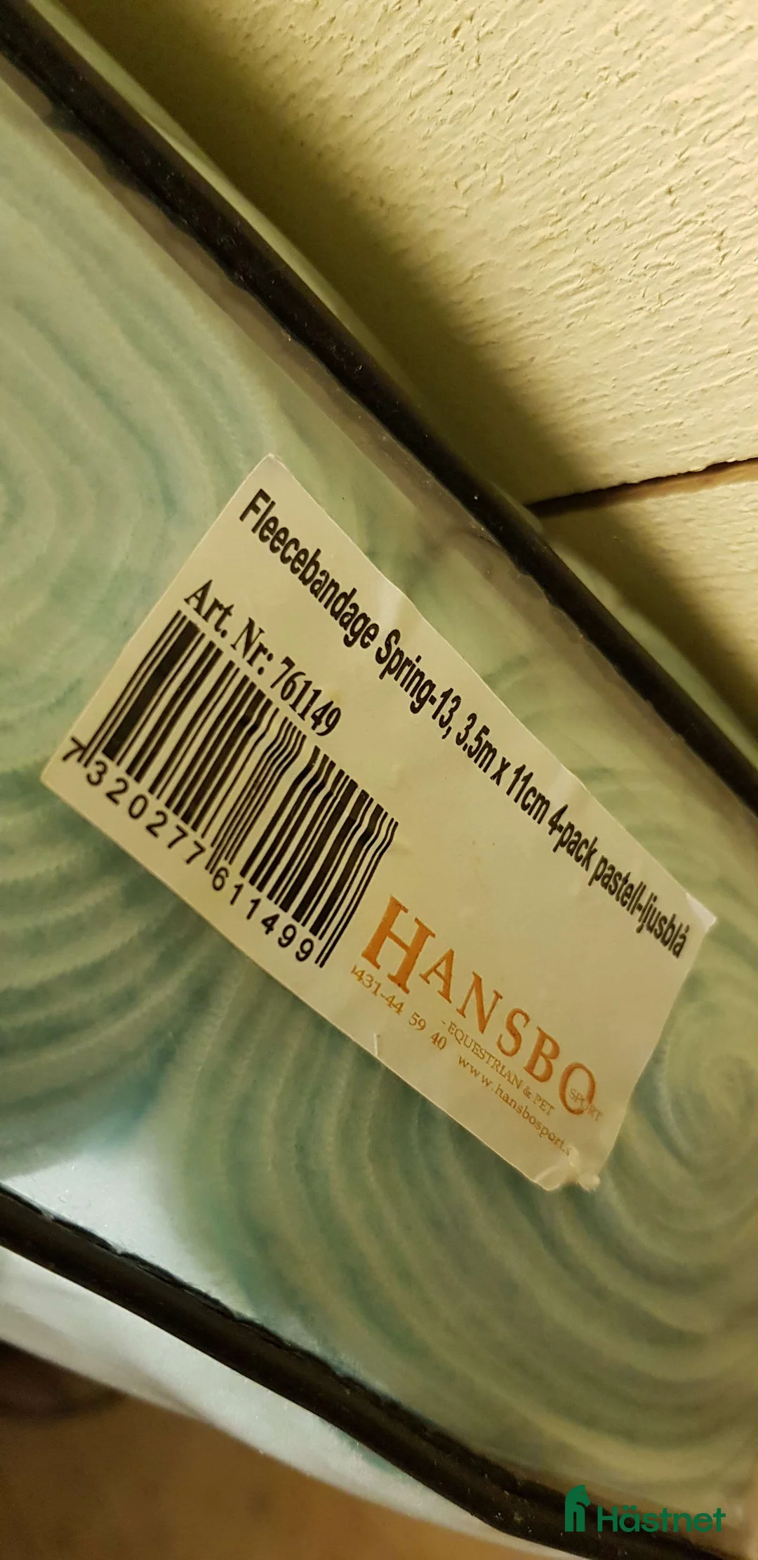 Benskydd hästutrustning till salu: Fleecebenlindor Pastell-ljusblå i Nora - Annons 2