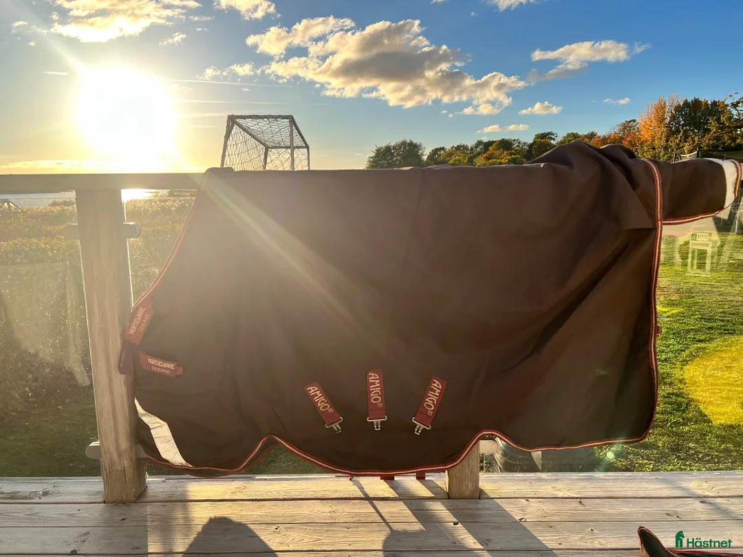 Täcken hästutrustning till salu: Amigo 1200d utetäcke+hals 100g  - Annons 1