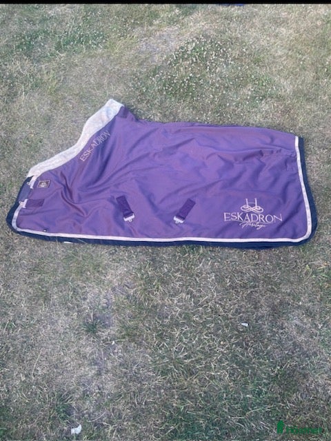 Täcken hästutrustning till salu: Supersnyggt esakadrontäcke i Johannishus - Annons 2