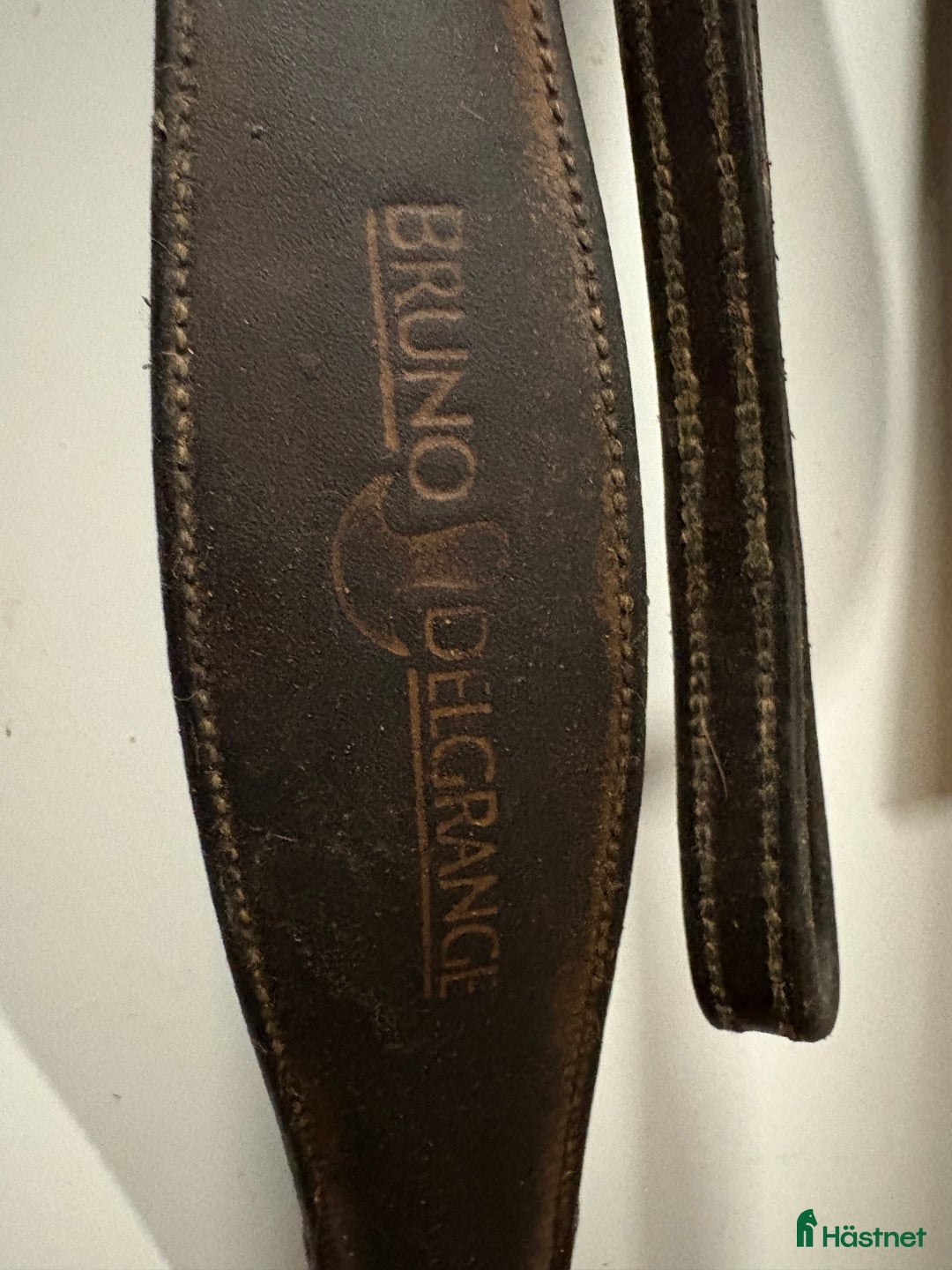 Träns hästutrustning till salu: Begagnad Bruno Delgrange förbygel med martingal i Karlstad - Annons 1