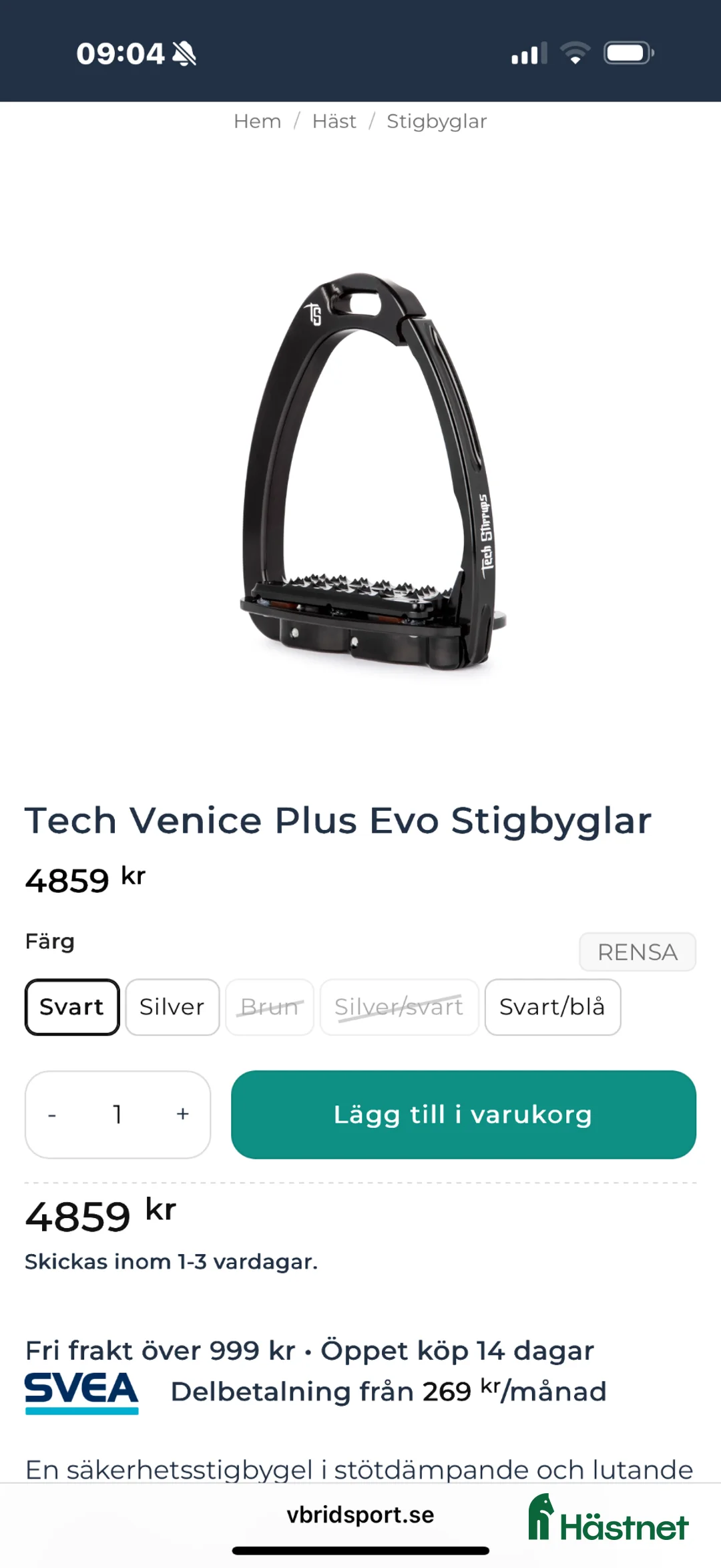 Sadeltillbehör hästutrustning till salu: Tech stirups - Annons 4