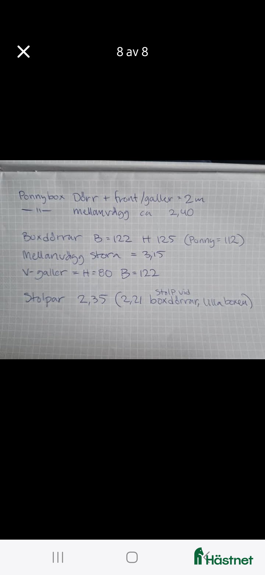 Stallinredning, stängsel & gård övrig utrustning till salu: Boxinredning/stallinredning  i Svartsjö - Annons 10