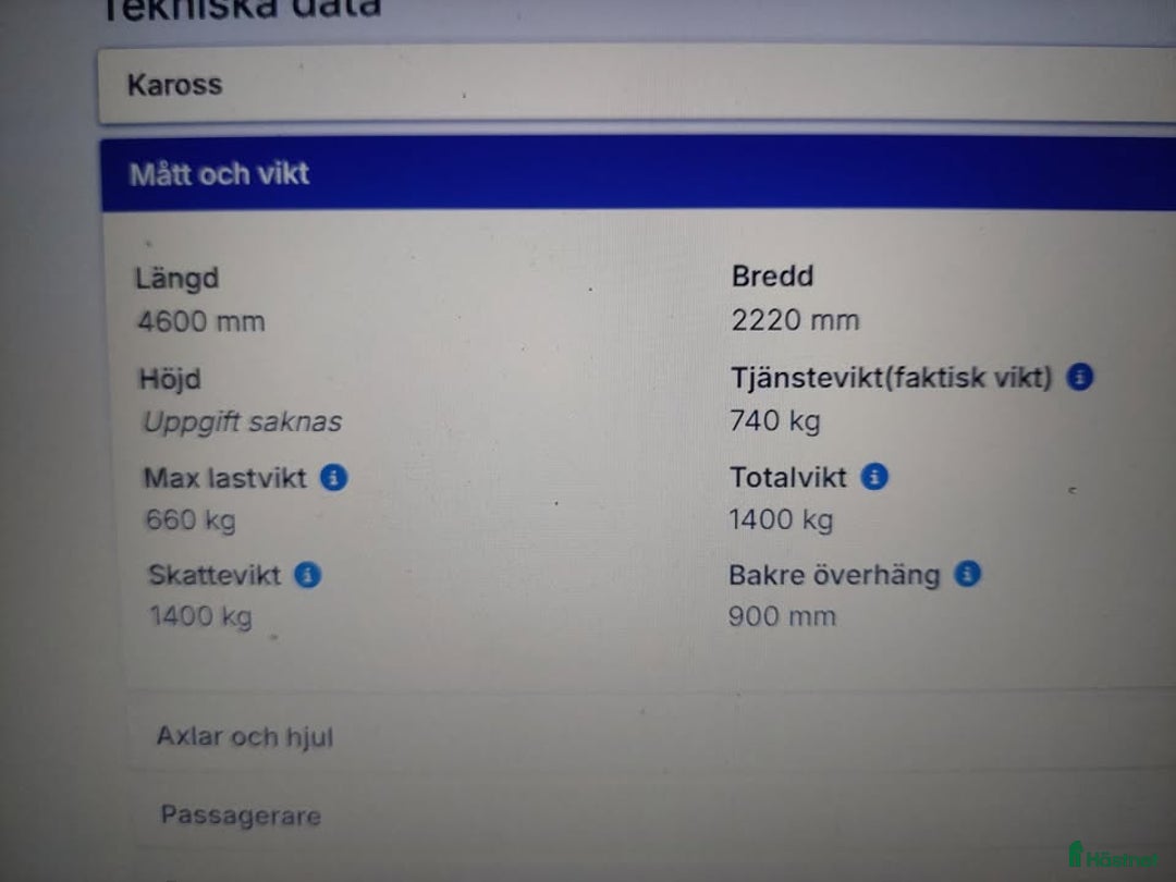 Hästtransporter  fordon & transport till salu: Fint Ume Släp i Rättvik - Annons 6