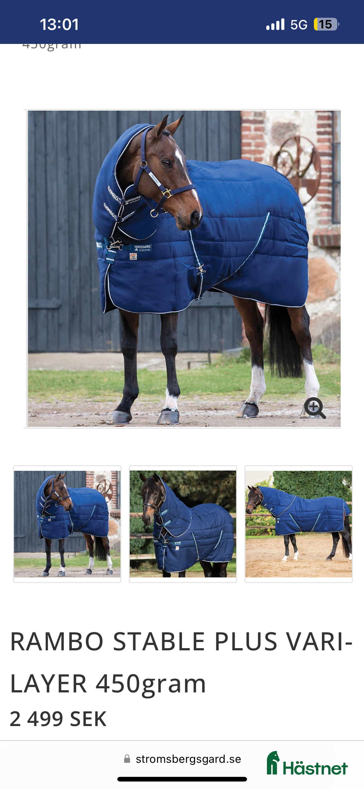 Täcken hästutrustning till salu: Rambo Horsewear stalltäcke i Värmdö - Annons 12