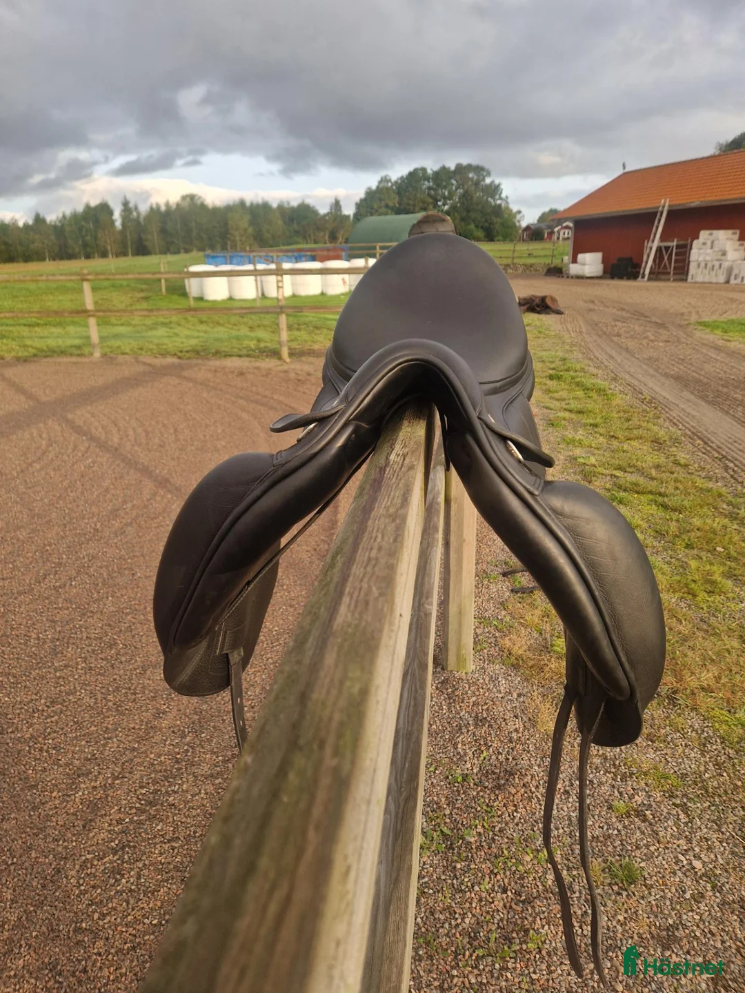Sadlar hästutrustning till salu: Välvårdad enkelkåpad dressyrsadel - Annons 4