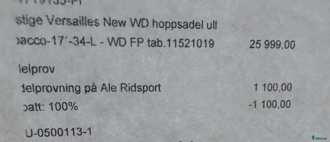 Sadlar hästutrustning till salu: PRESTIGE VERSAILLES NEW WD 17 ”/34 i Halmstad - Annons 5