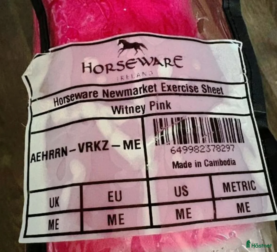 Täcken hästutrustning till salu: Nytt Newmarket Ridtäcke - Witney Pink - Annons 3
