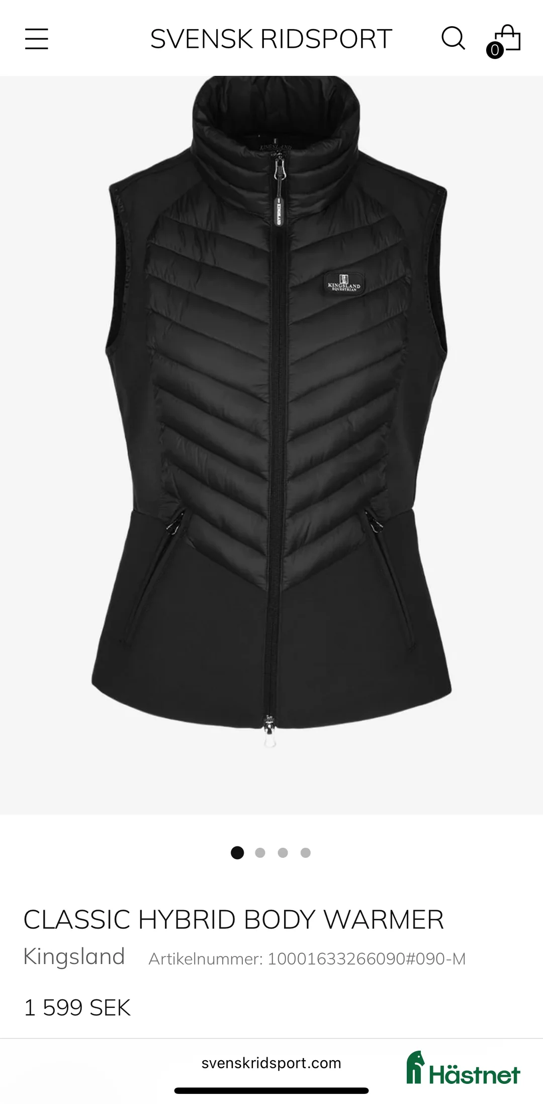 Jackor & Kavajer ryttarutrustning till salu: Kingsland väst i Häljarp - Annons 2