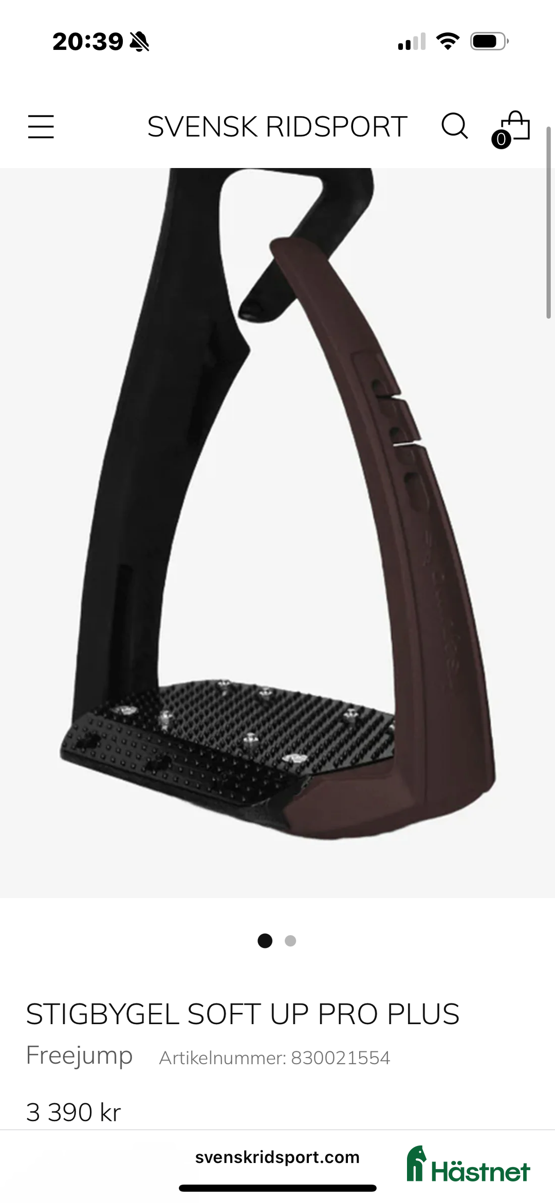 Stigbyglar hästutrustning till salu: Bruna freejumps i Åkarp - Annons 1