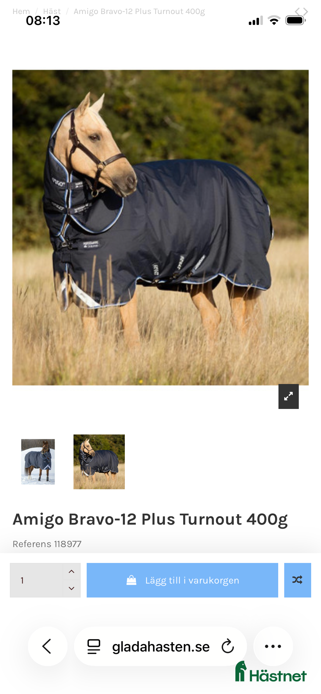Täcken hästutrustning till salu:  vintertäcke inkl hals  - Annons 7