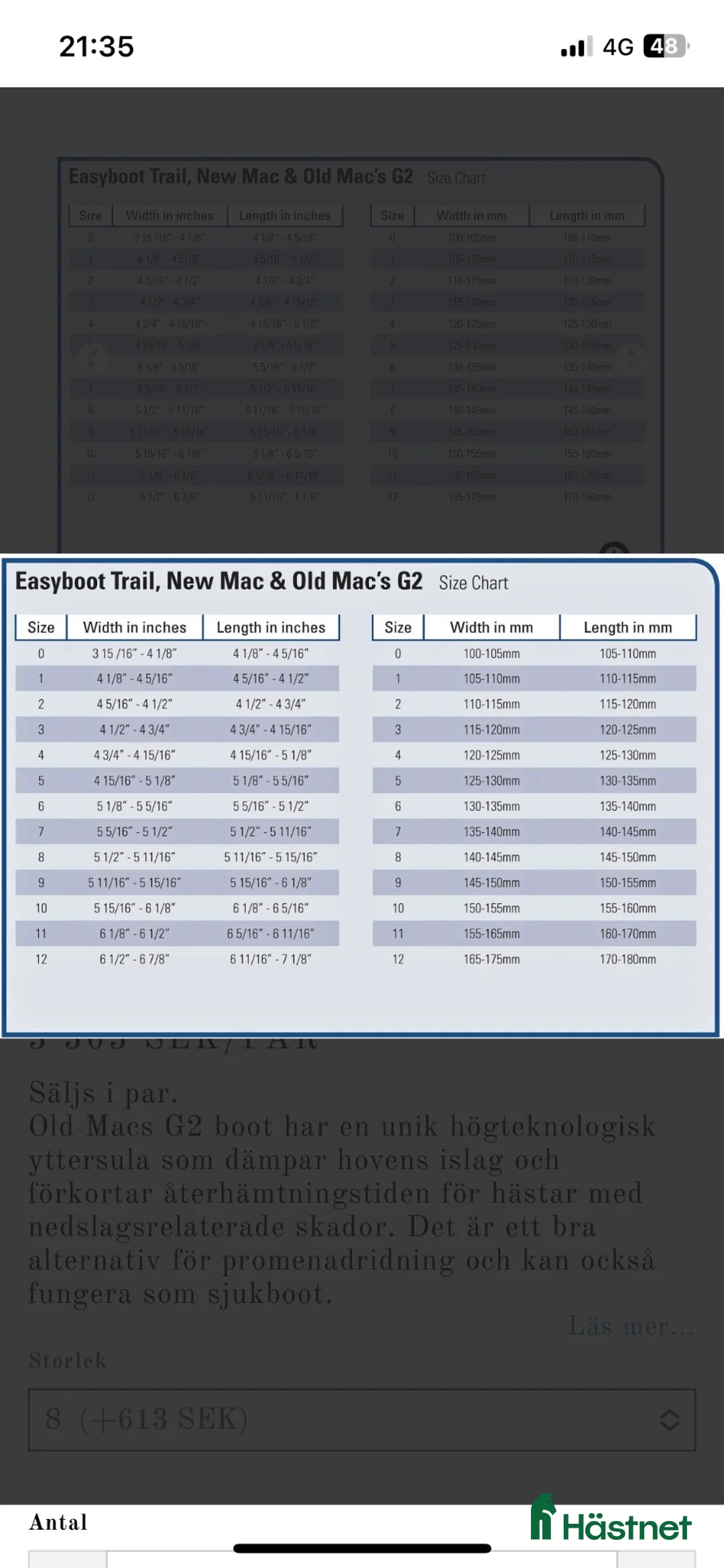 Övrig Hästutrustning hästutrustning till salu: Easyboots - Annons 2