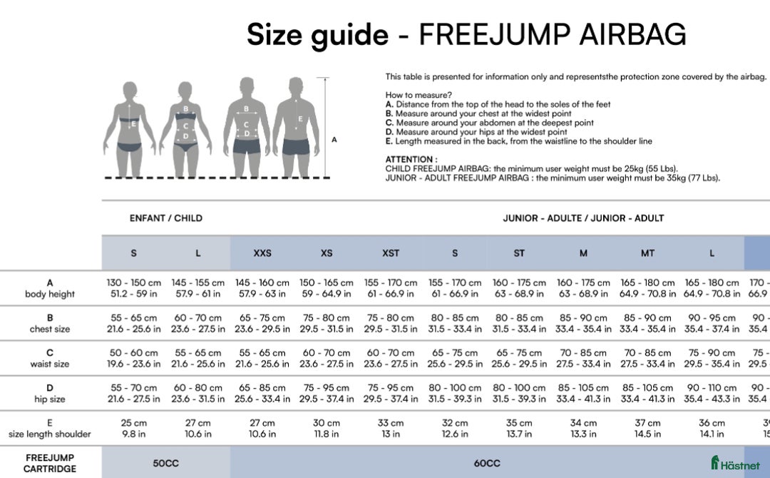 Säkerhetsvästar ryttarutrustning till salu: Freejump airbag  i Nälden - Annons 3