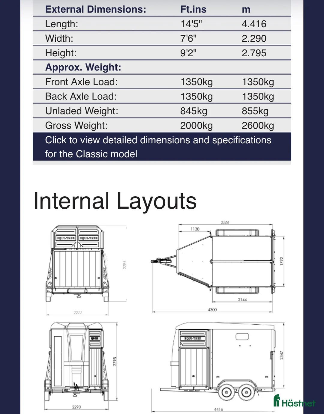 Hästtransporter  fordon & transport till salu: Equi trek apollo - Annons 2