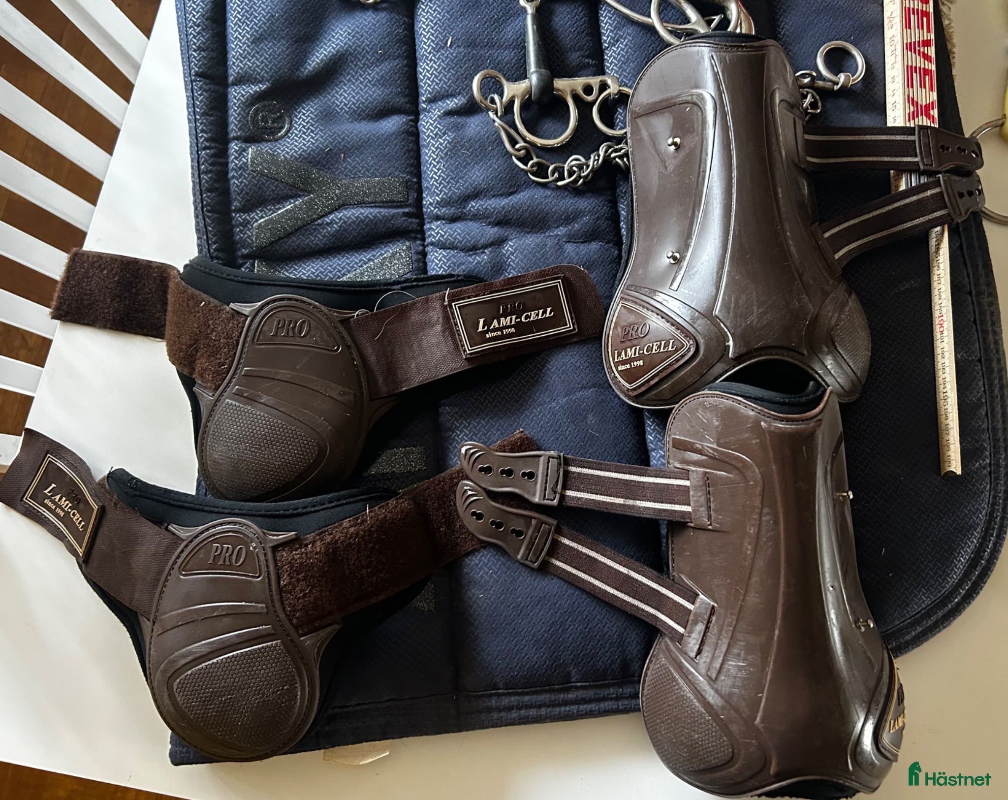 Benskydd hästutrustning Lamicell fram & bakskydd strl M - Annons 2