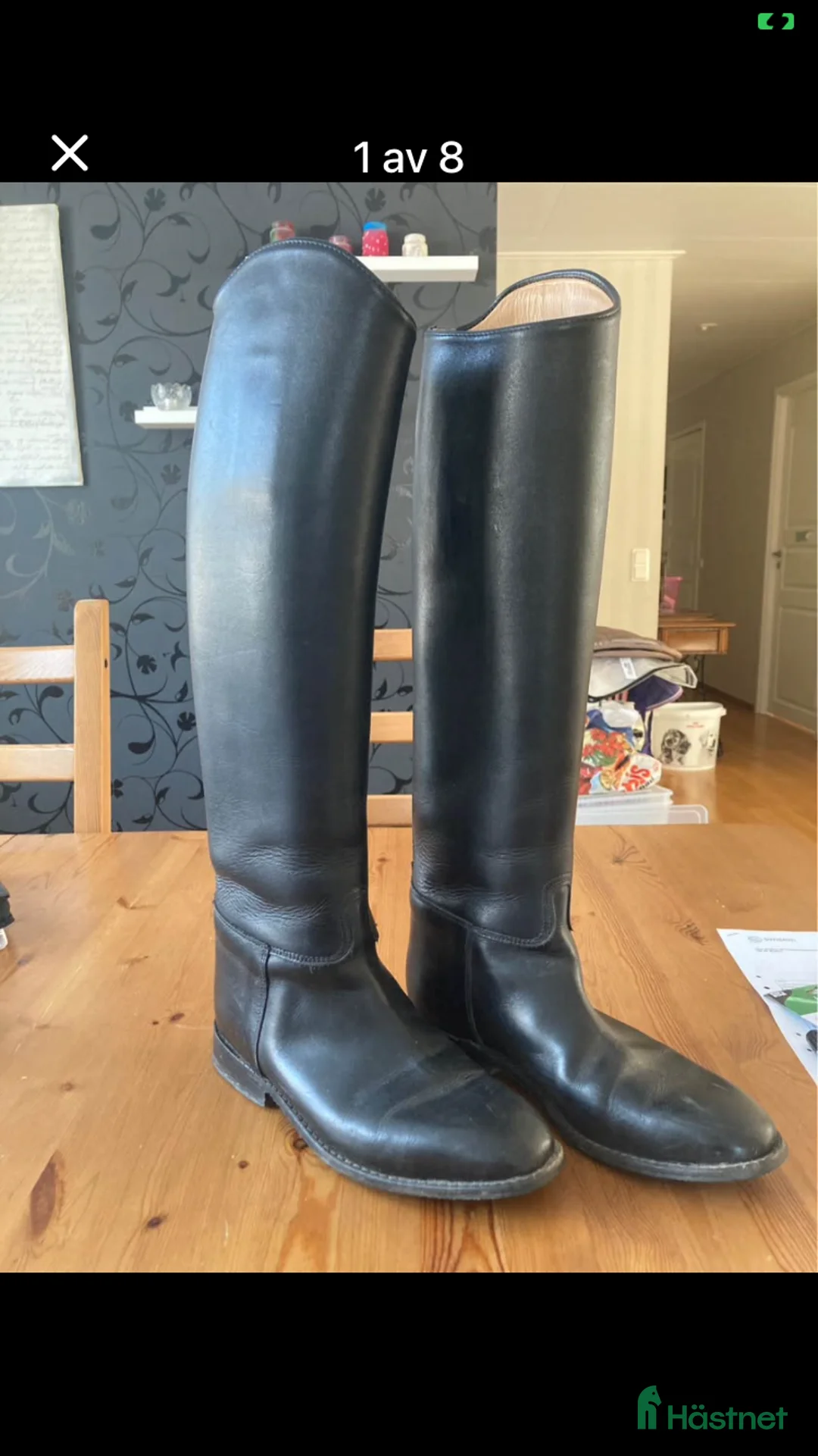 Ridstövlar ryttarutrustning till salu: Väldigt fina ridstövlar Dressyr - Annons 1
