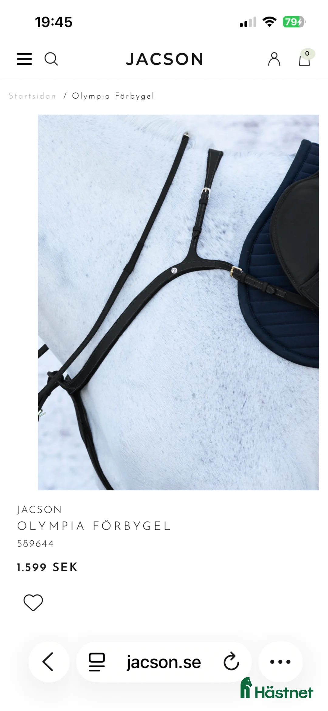 Övrig Hästutrustning hästutrustning till salu: Säljes förbygel från jacson  - Annons 3