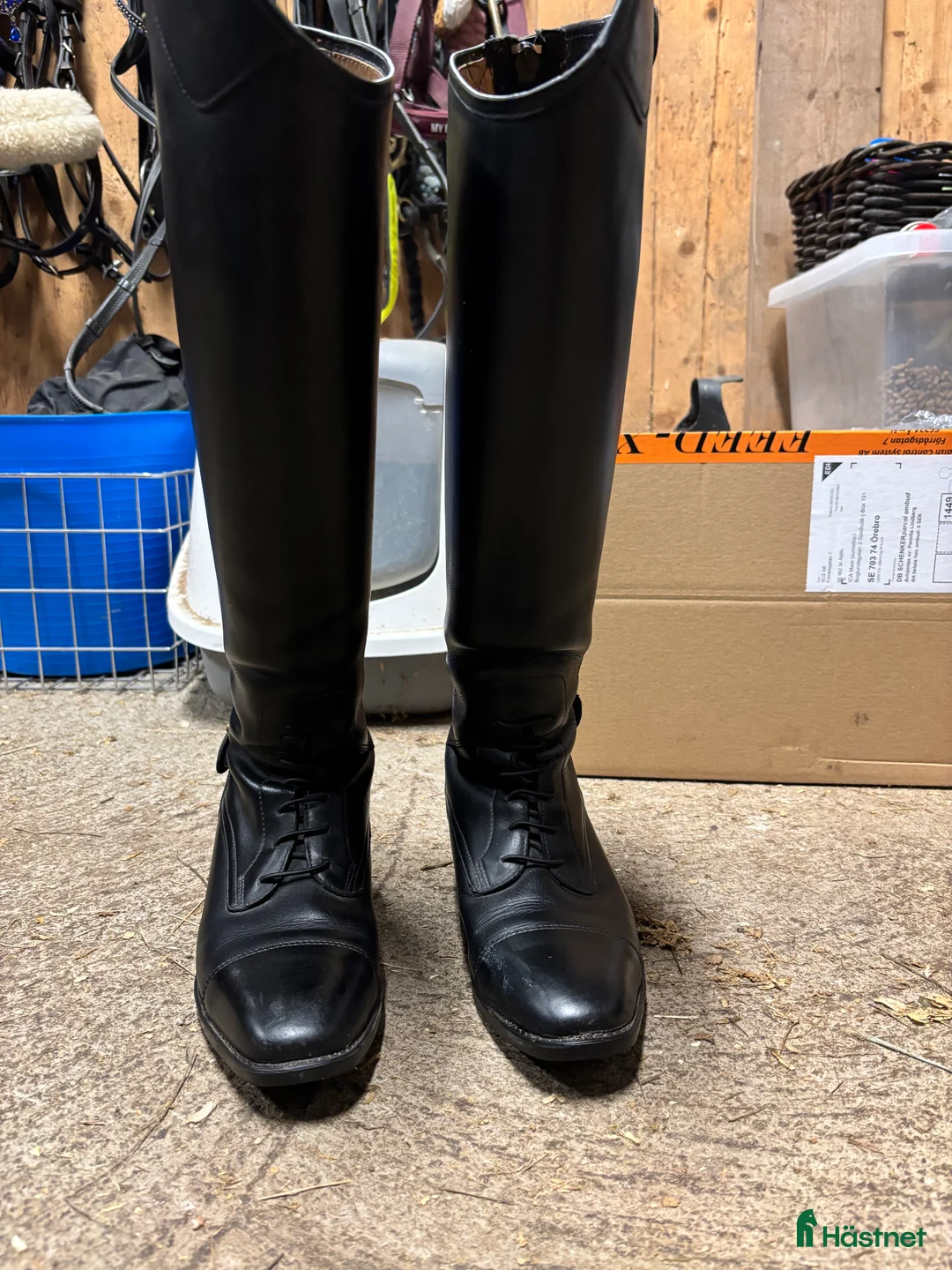 Ridstövlar ryttarutrustning till salu: Fina ridstövlar med bredare vad.  i Ervalla - Annons 2