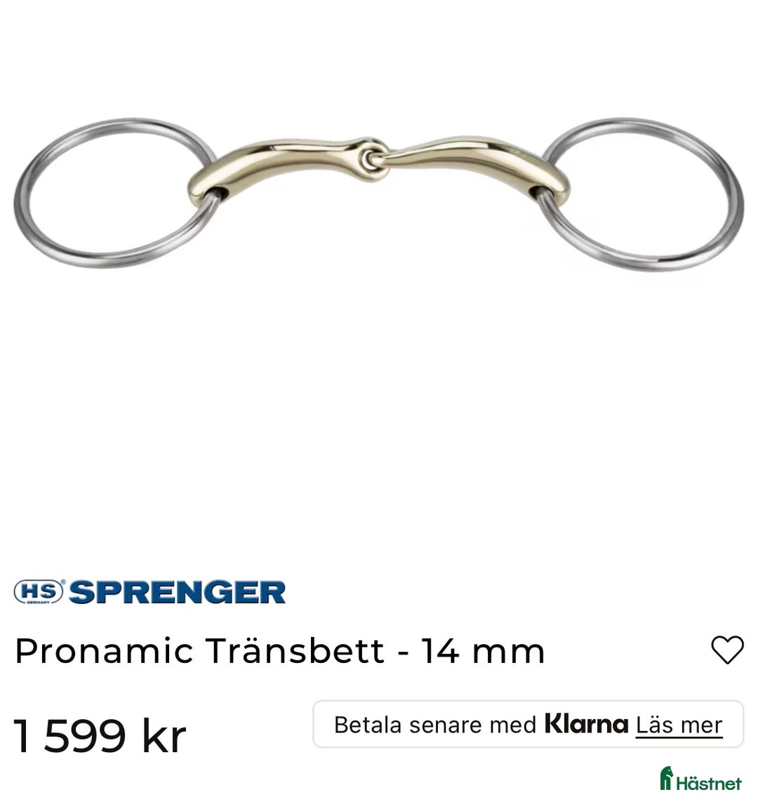 Bett hästutrustning till salu: SPRENGER PRONAMIC i Linköping - Annons 1