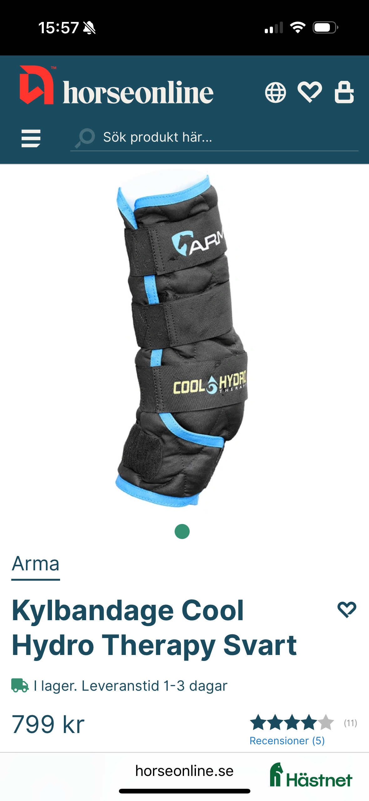 Benskydd hästutrustning Arma kylbandage i Visby - Annons 4