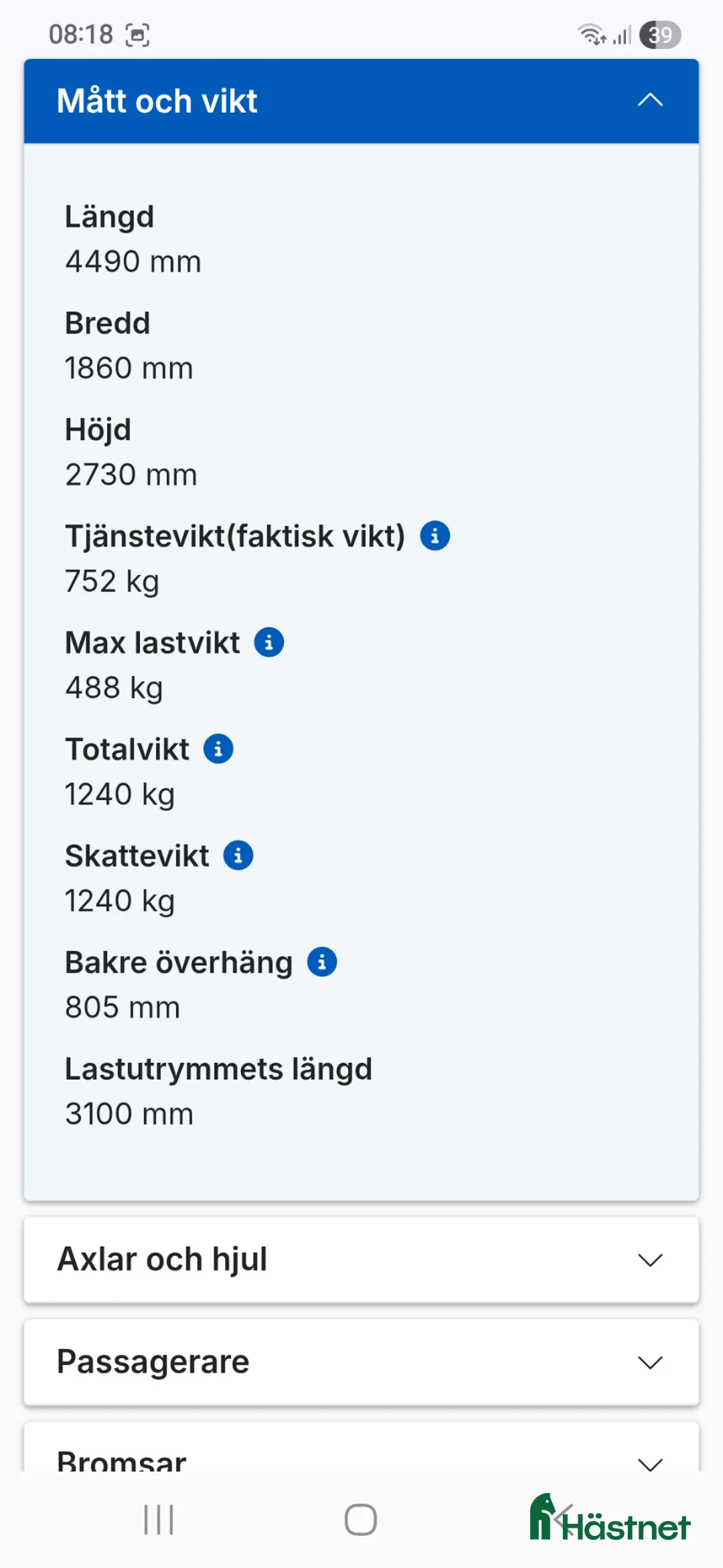 Hästtransporter  fordon & transport till salu: Böckmann Uno 1 hästars släp i Nybro - Annons 9