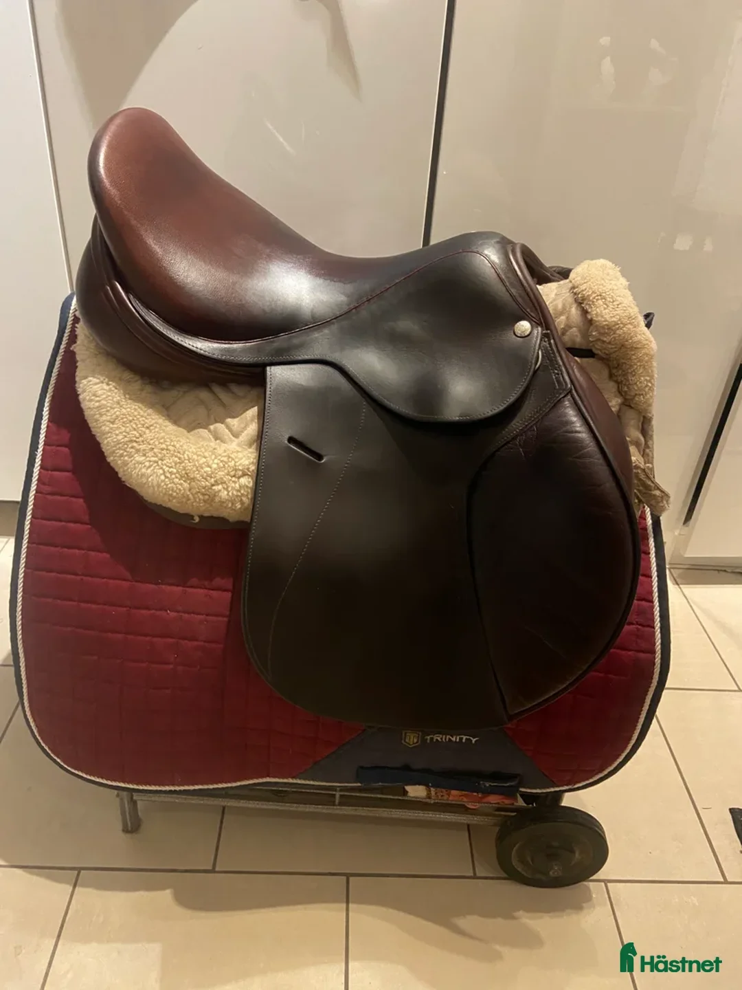 Sadlar hästutrustning till salu: Omstoppad kalvskinnssadel till salu i Stockholm - Annons 5