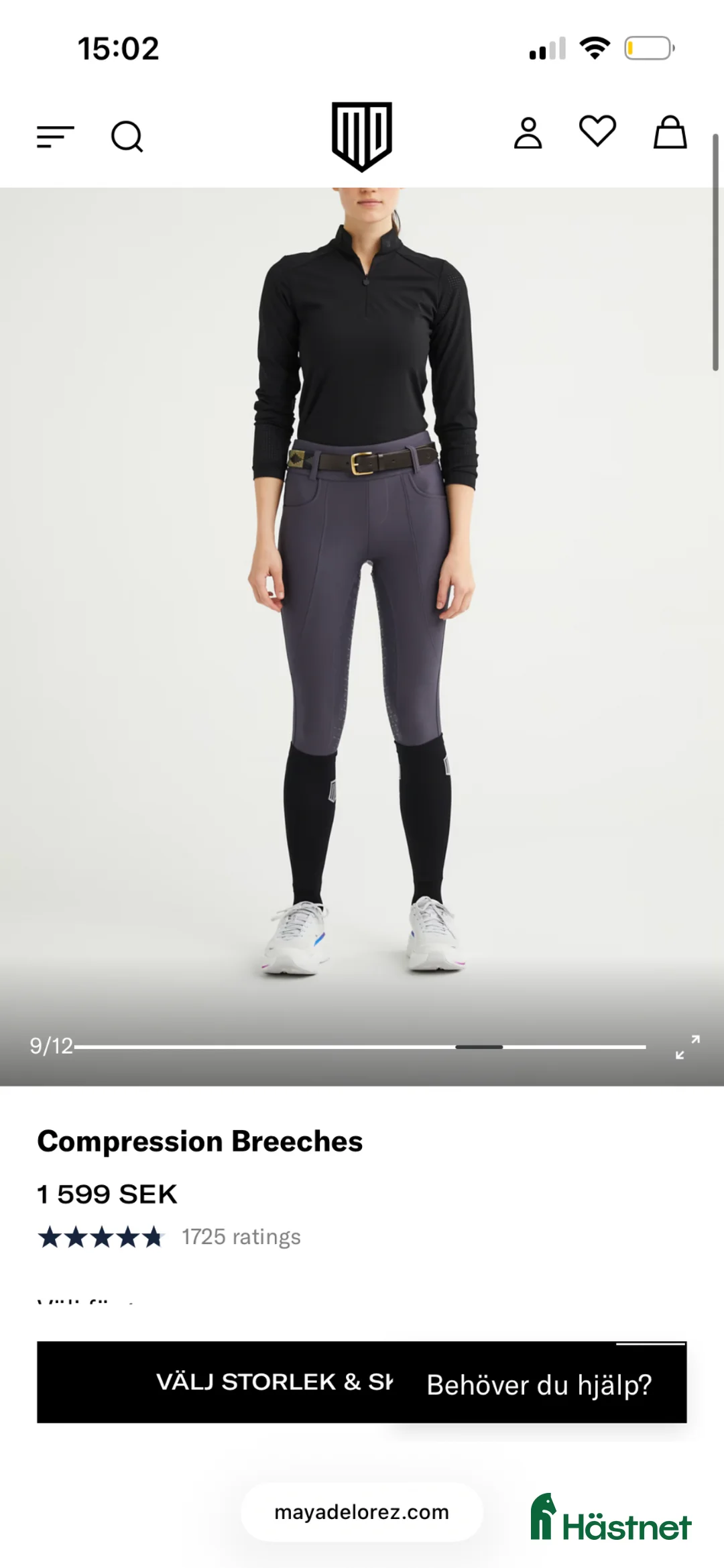 Ridbyxor ryttarutrustning till salu: Maya delorez ridbyxor  - Annons 2