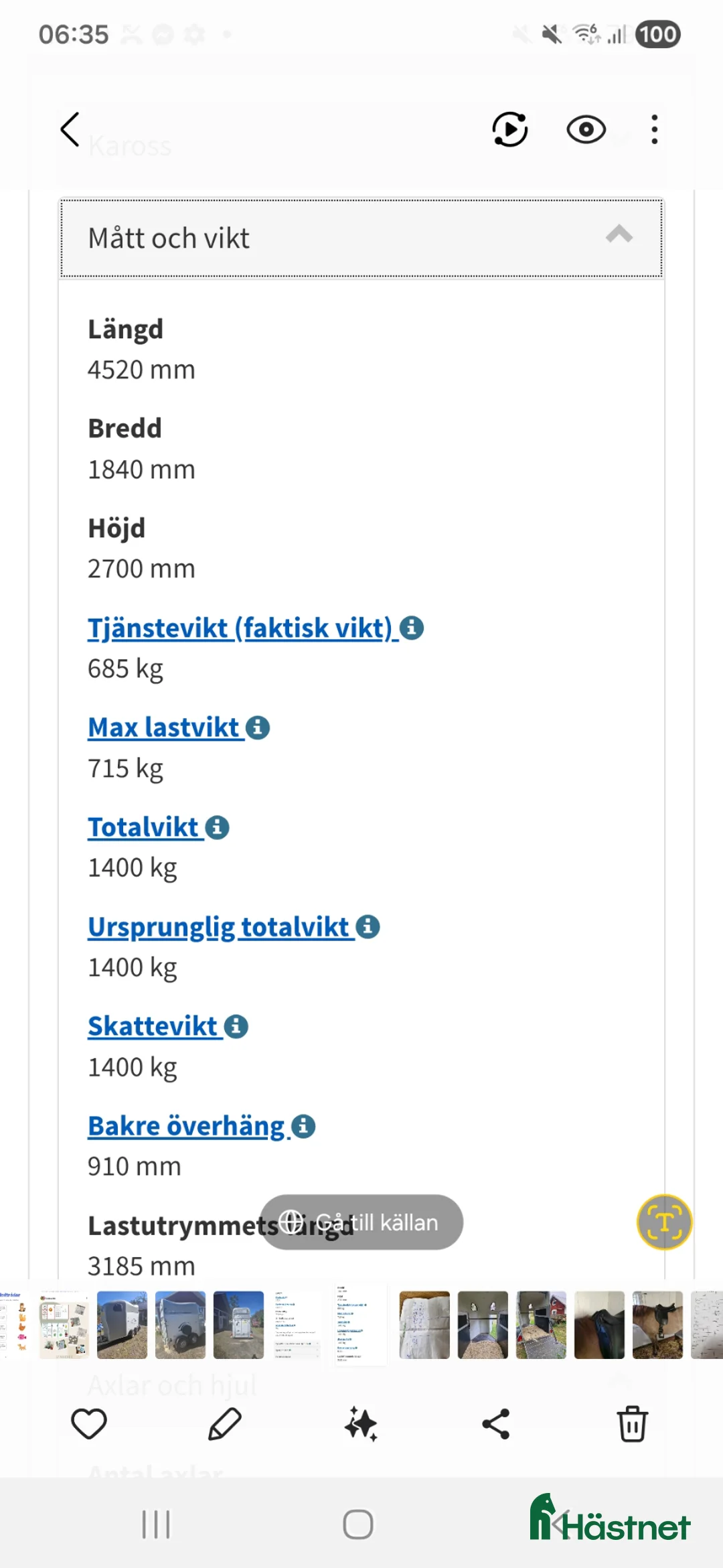 Hästtransporter  fordon & transport till salu: Cheval liberte one - Annons 5